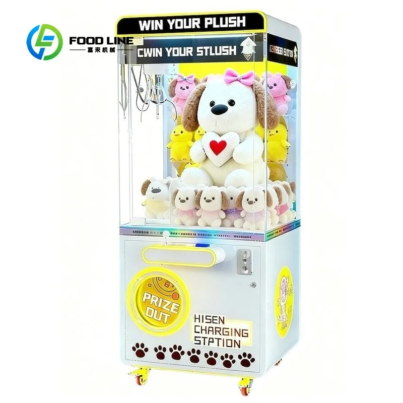 Customized Metal Construction Arcade Claw Crane Machine with Japanese and English Languages for Plush Toy Grabber Amusement