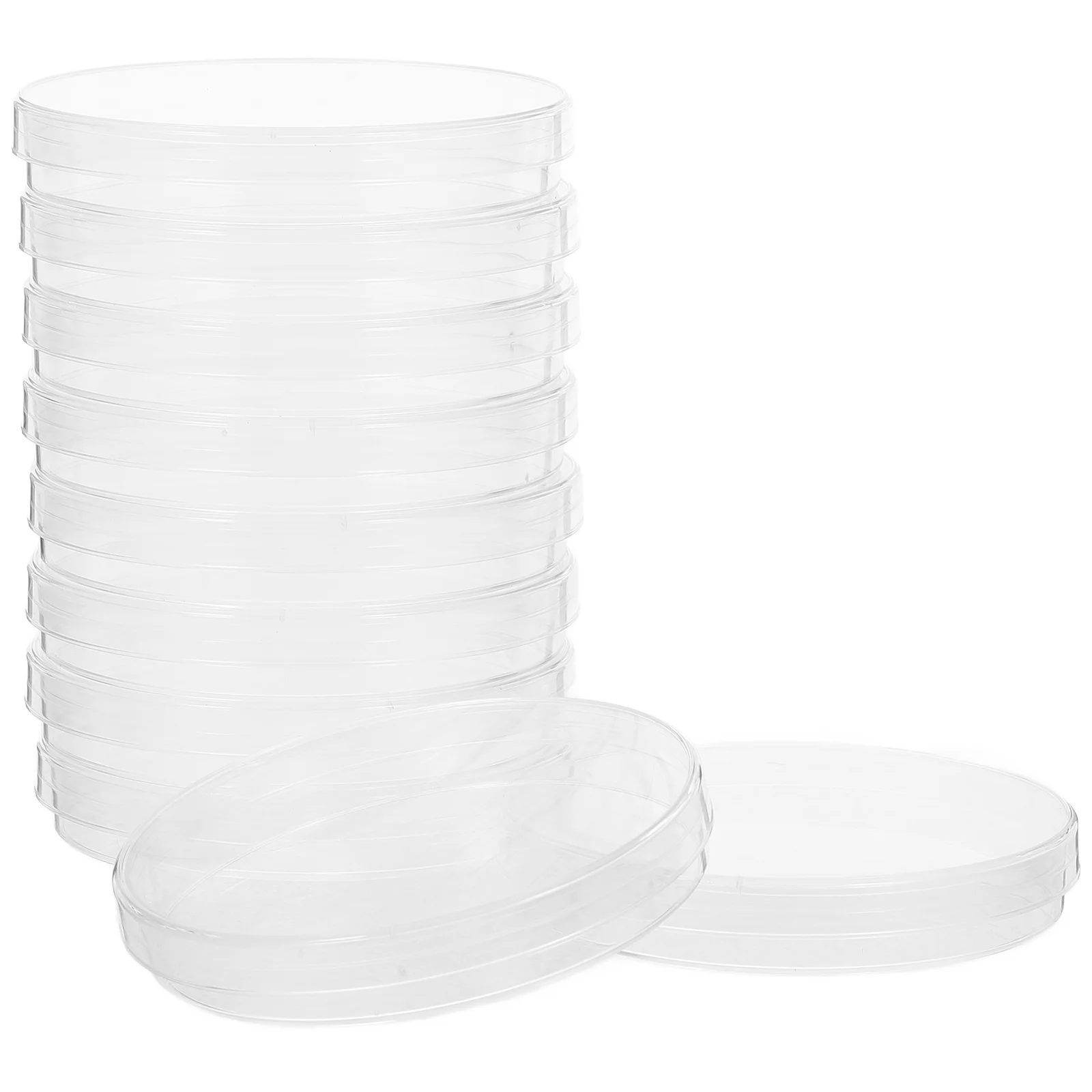 

10 Pcs Petri Dish Glass Culture Plastic Dishes with Lids Laboratory Supplies Mycology Dispenser Microbiology