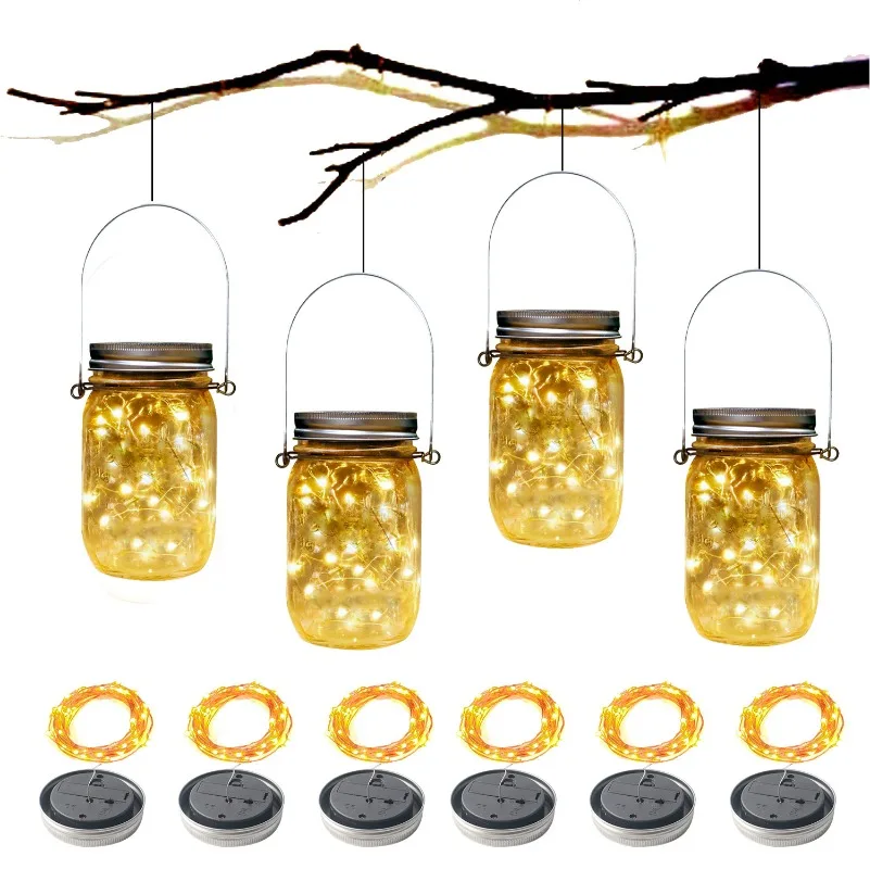 

Solar Decorative Fairy Light Outdoor Waterproof Light Control Solar Power Glass Decorative Light Lid Accessories Solar Lamp Bead