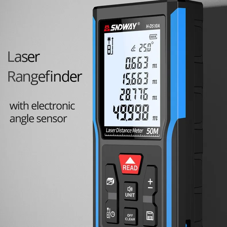 

Лазерный дальномер, дальномер, электронное колесо, лазерная рулетка Trena, дальномер, цифровая линейка, английский