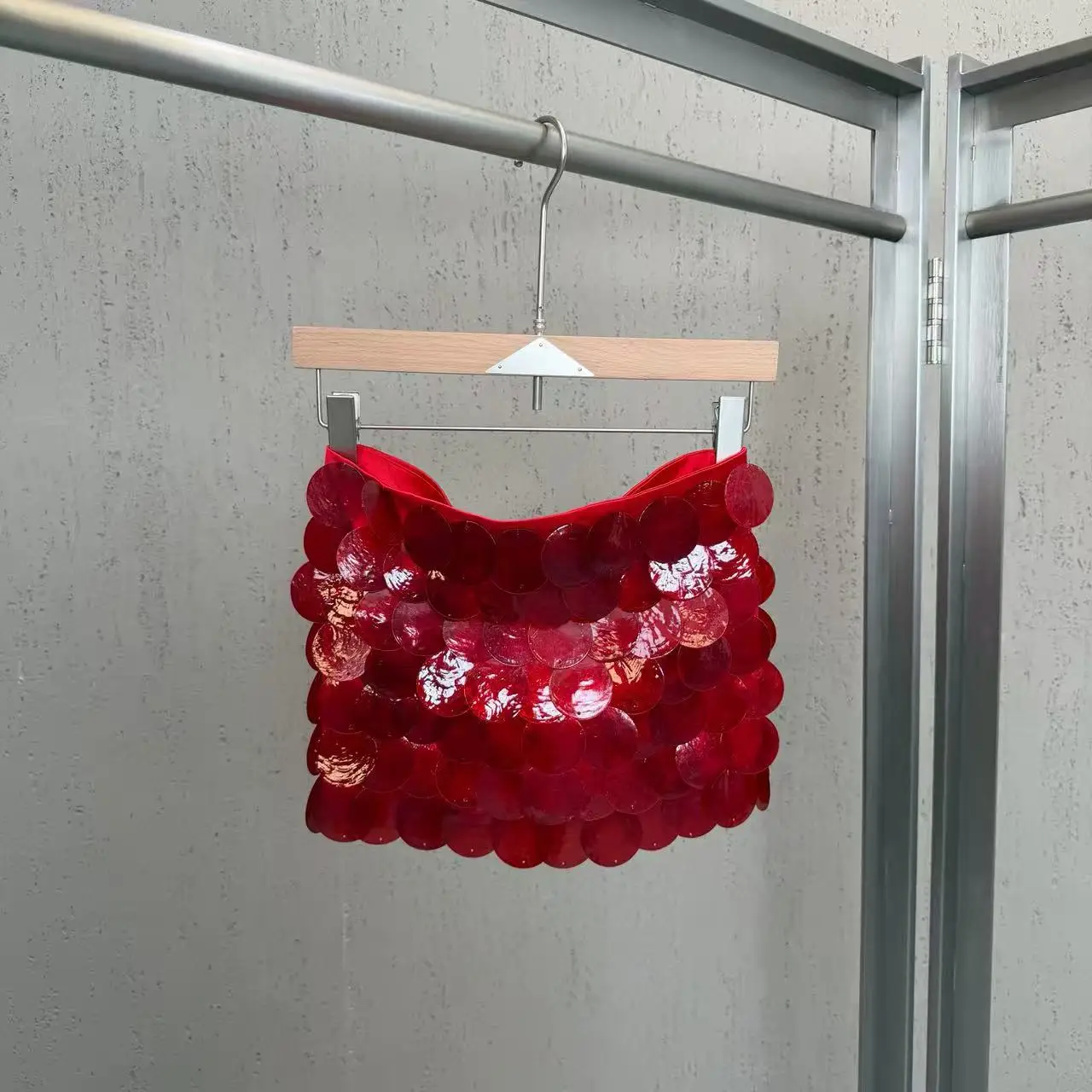2026 Spring/summer Heavy-duty Colorful Scale Embellished Mini Skirt - Trendy, Sexy, Sweet, and Unique Design Skirts for Women