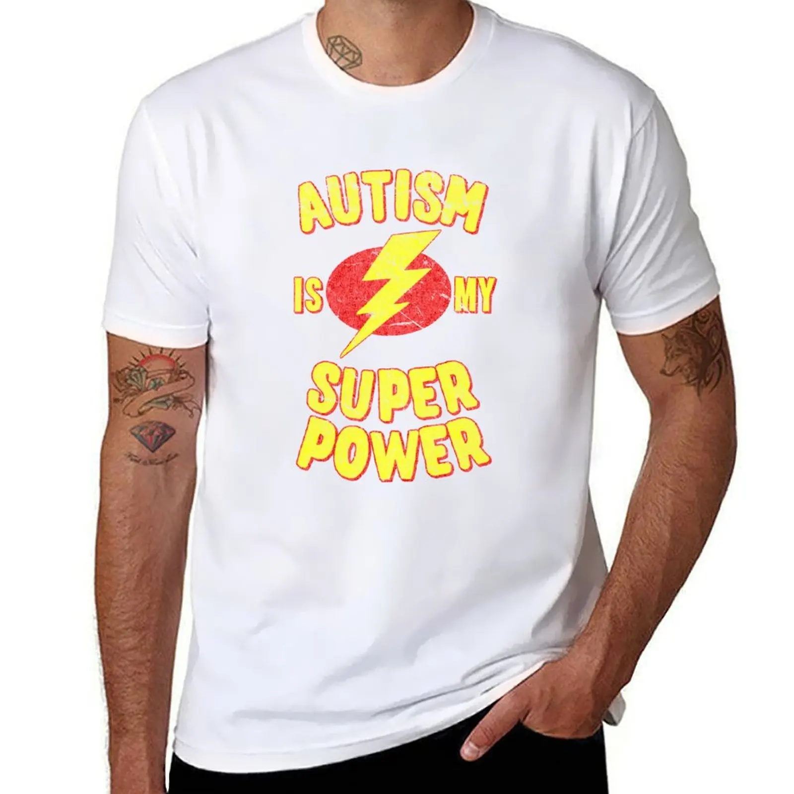 

My Vintage Autism Is Superpower T-Shirt Work Utility Short Sleeve Shirt
