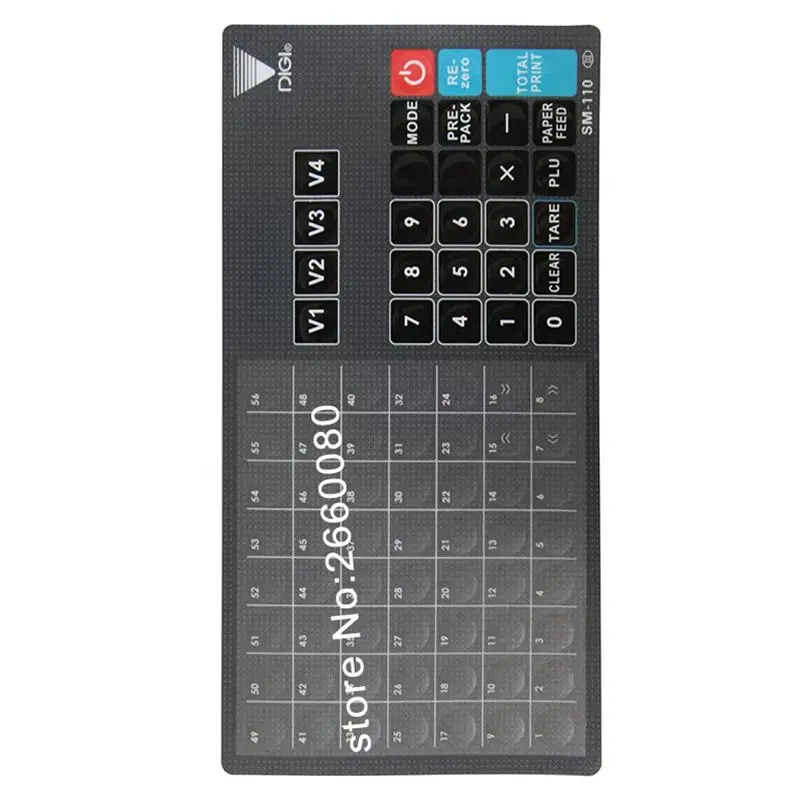 

10 шт. SM100 шт. листы клавиш для DIGI SM110P SM110P + SM100 шт. PLUS весы новая английская версия Ovelay SM110 пленка для клавиатуры