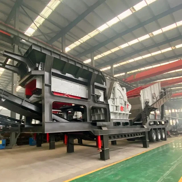 Low Price Stone Building Ore Crushing Plant Mobile Rock Crusher Station Wheel Type Stone Crusher Machine for Mining