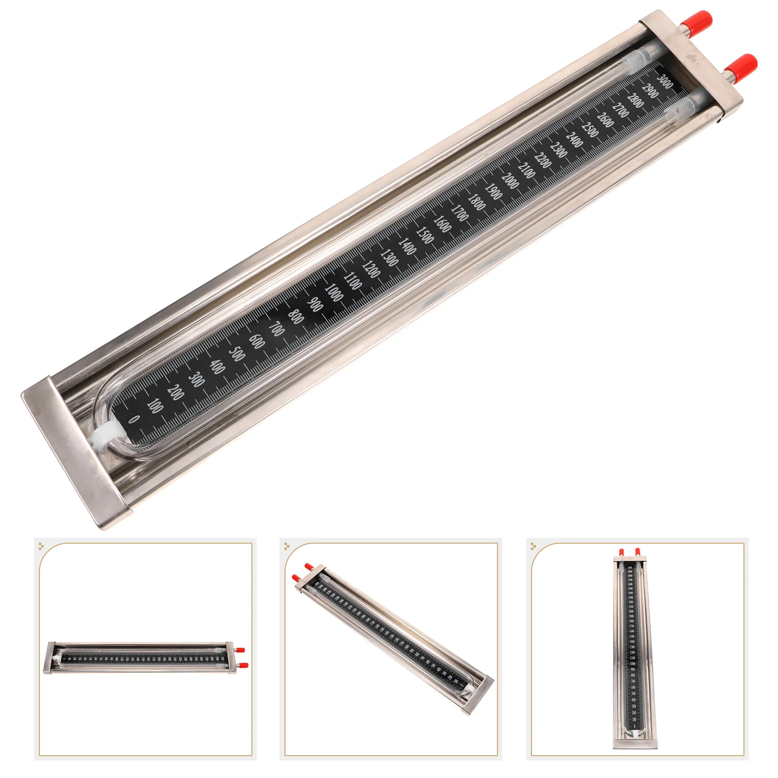 

Differential Pressure Gauge for Laboratory Silver Stainless Steel Manometer Gas Tester