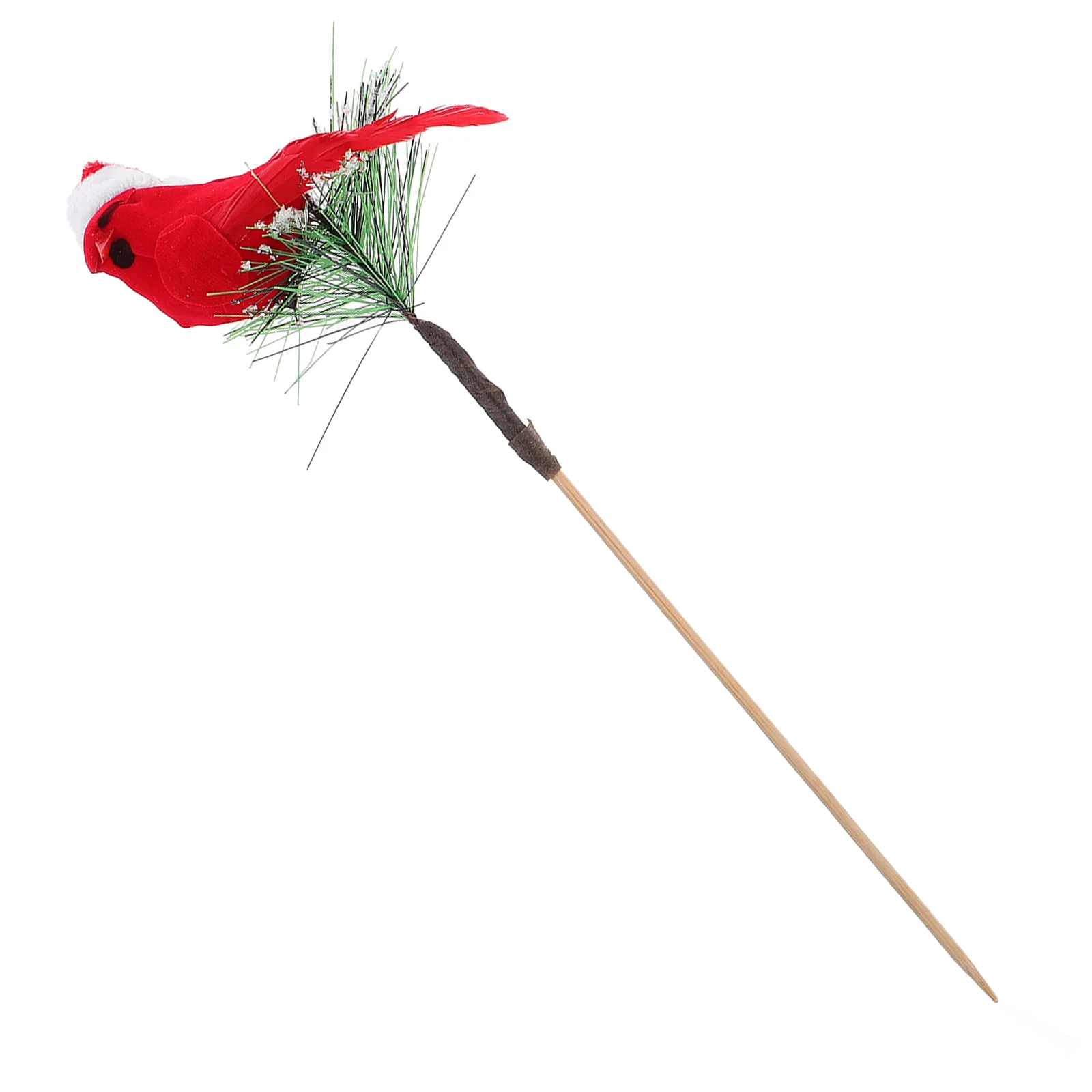 

1pc Red Bird Decoration Figurine Realistic Durable Versatile Perfect Gift Christmas Tree Ornaments Holiday Decorative Birds