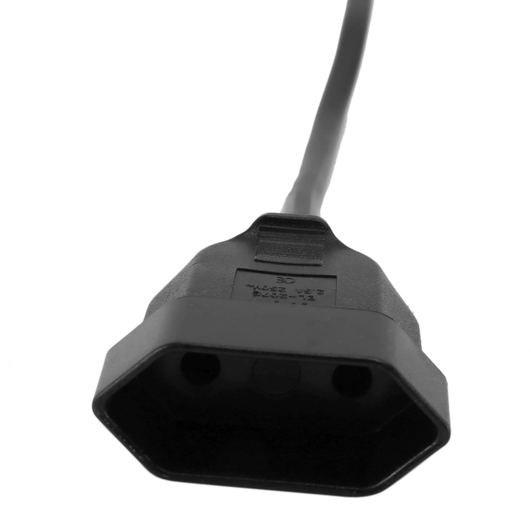 (DT37) Power Adapter Cord , IEC 320 C14 Male Plug to European CEE 7/16 2Pin Female Power Cable for UPS PDU