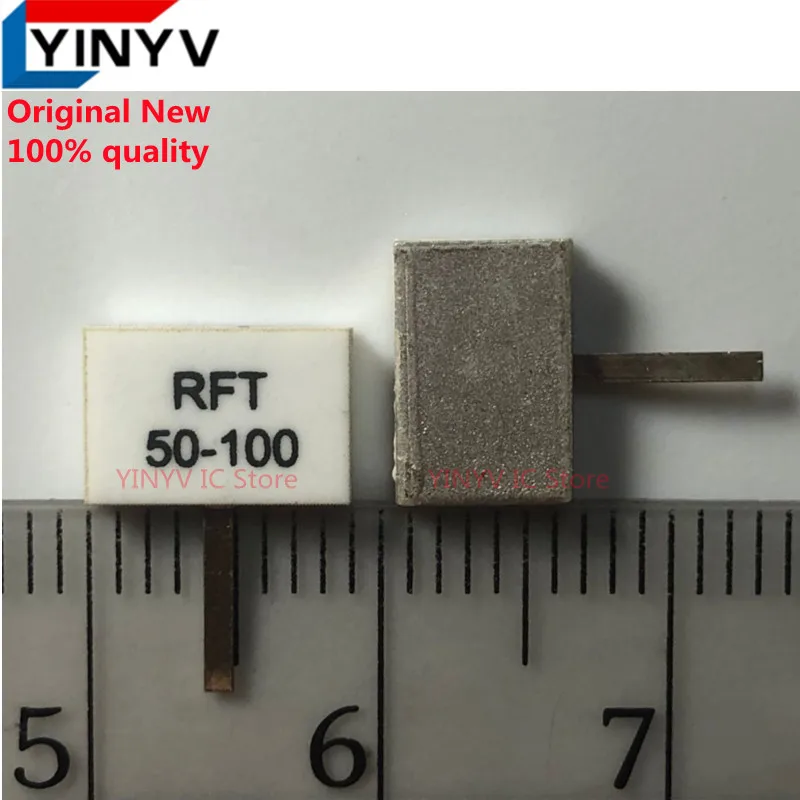 2PCS RFT50-100 RFT 50-100 50 Ohms 100W Dummy Load Resistor 100watt 50ohm Flange Resistors RFT50-100TM0906 RFR50-100 50R 100W New