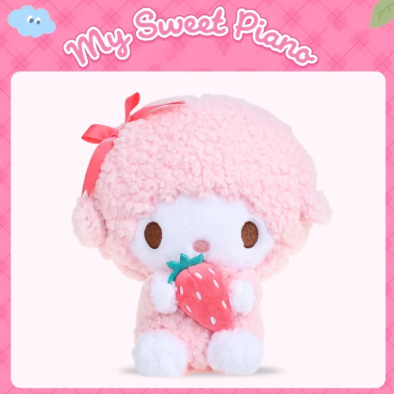 ตุ๊กตาเปียโนตัวละครซานริโอแท้ ของเล่นตุ๊กตาสัตว์นุ่ม ของตกแต่งกระเป๋าเป้ พวงกุญแจ ของขวัญวันคริสต์มาสและวันเกิดสำหรับเด็ก