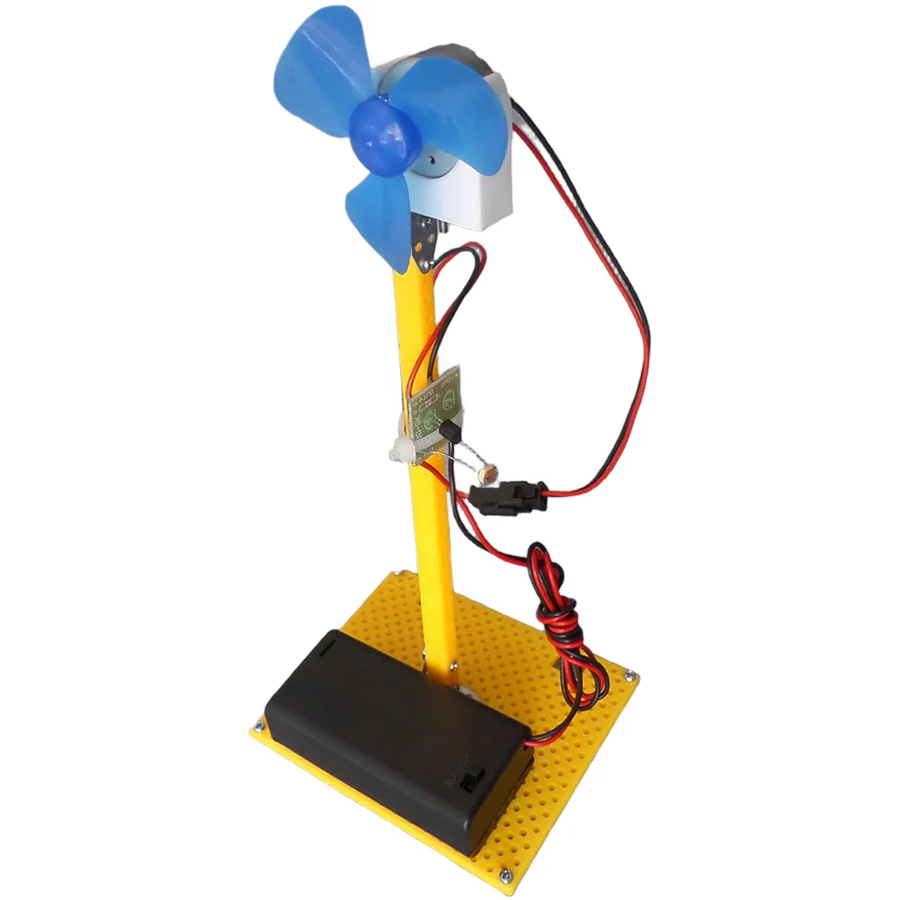 DIY Solar Fan Kit with Light Sensor for Educational STEM Projects Physics Experiment for Children Ages 8 to 14