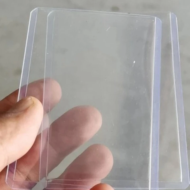 2025 Trend 50Pcs Holder Toploaders And Clear Sleeves For Collectible Trading Basketball Sports Cards 35PT Rigid Plastic