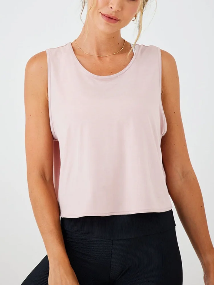 Summer Breathable Racerback Yoga Tank Tops Women Workout Gym Fitness Vest Quick Dry Running Sport Sleeveless Shirts Customize