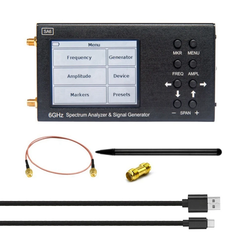 

3X SA6 6Ghz Spectrum Analyzer SA6 Signal Generator RF Signal Source Wi-Fi 2G 4G LTE CDMA GSM Beidou GPR