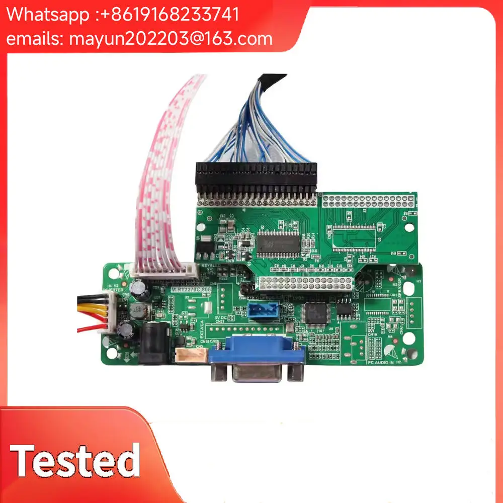 

Плата контроллера ЖК-дисплея с входом VGA, предназначенная для 10,4-дюймового ЖК-экрана NL6448AC33-29 (разрешение 640×480).