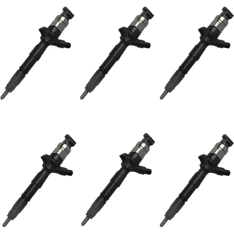 

6 pcs Fuel Injector 23670-09360 23670 09360 2367009360 Compatible with TOYOTA HILUX 2KD-FTV 2.5L