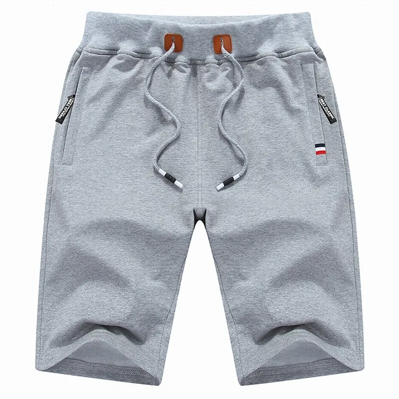

Mens Sports Solid Drawstring Board Trunk Beach Short Pants Male Shorts Summer Thin Trousers Zippered Pocket Loose Sweatpants