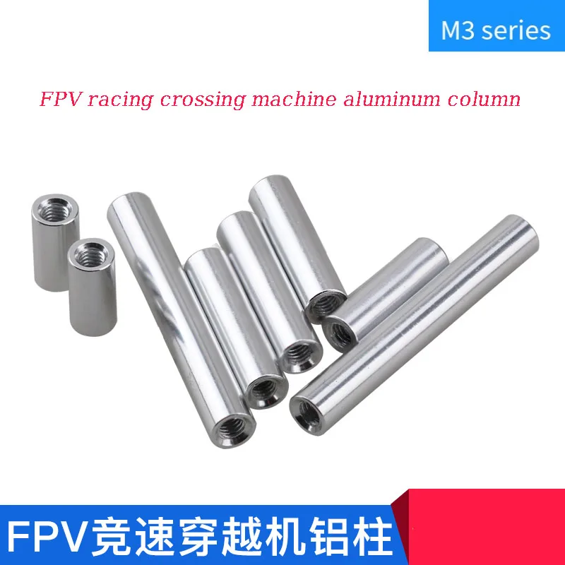 

10Pcs Aluminum Alloy Round Coupling Nuts M3x6/8/10/12/15/18/20~100mm Threaded Sleeve Rod Bar Stud Round Connector Nut Long Nuts