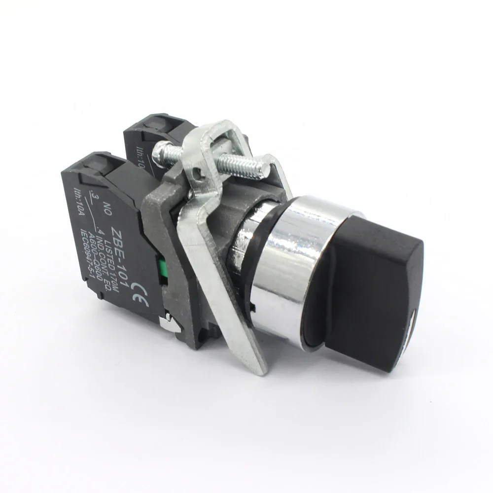 Brand New    XB4-BD53 220V electrical standard XB4BD53 handle stay button switch spring return Fast Delivery