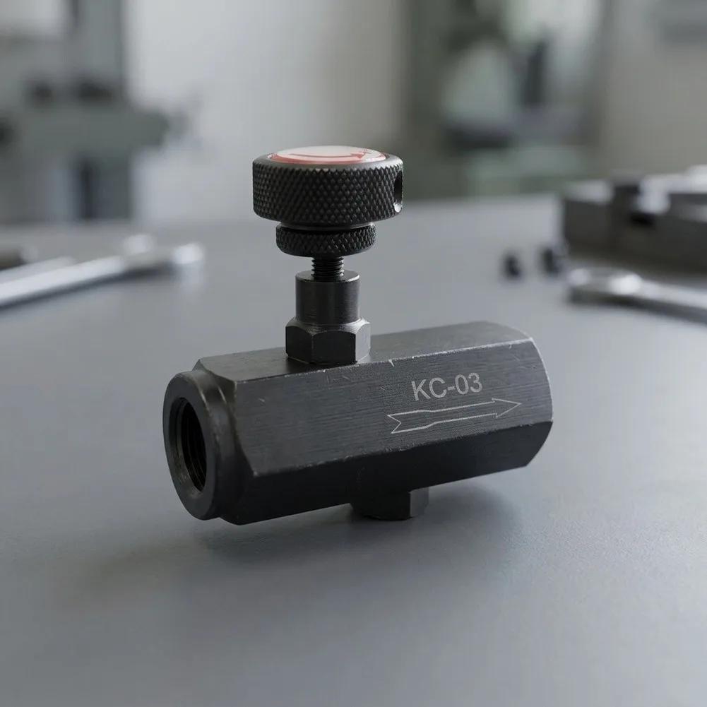 Hydraulic Way Throttle Valve with for pt Thread Connection for Precise Flow Control in Industrial Systems KC-02 to KC-08