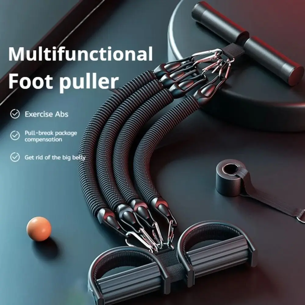 

2/3/4-Strand Pedal Pull-Up Sit-Up Trainer 50/75/100 Pounds Stomach Slimming Pedal Tension Rope Non-Slip Multifunction