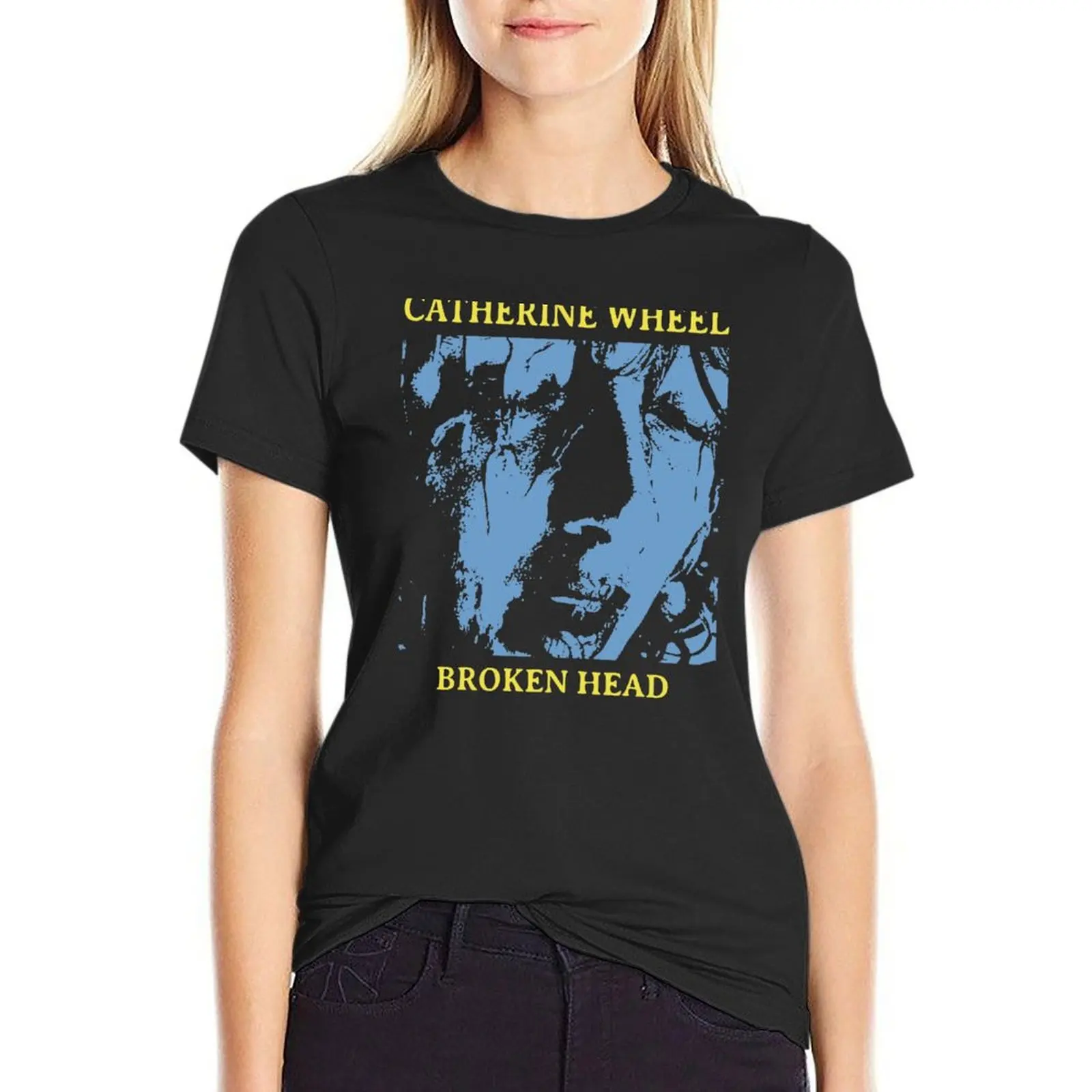 Catherine wheel // broken head T-Shirt summer clothes Blouse workout shirts for Women