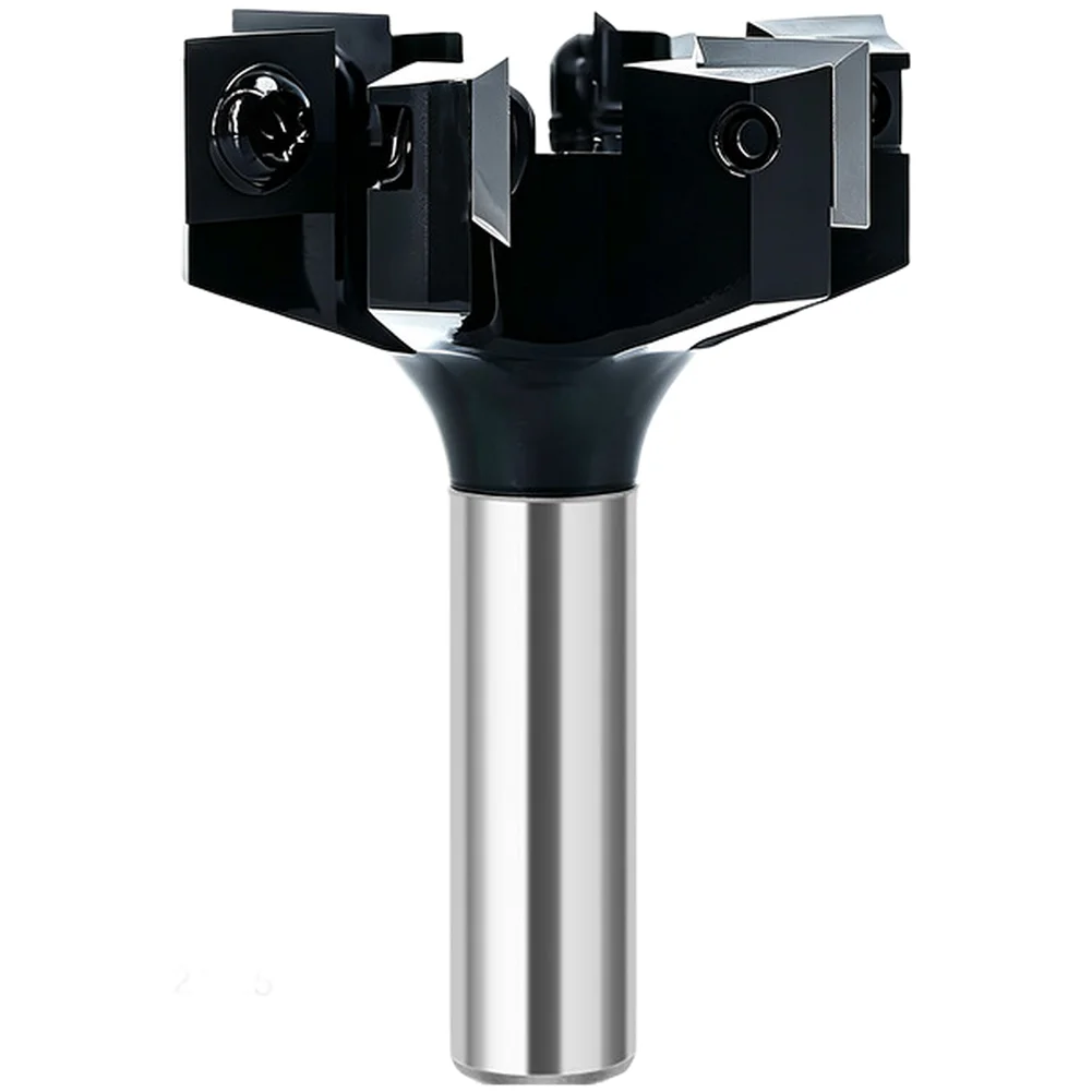 6 Wing Carbide Slab Flattening Router Bit 75mm Diameter 1/2 Inch Shank For Wood MDF Plywood CNC Machine Milling Cutter Tool