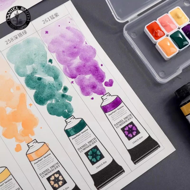 DANIEL SMITH 2025 nowy 6 kolorów pigment akwarelowy kolor skóry/rif koralowy różowy artystyczny akwarela materiały artystyczne — zdjęcie produktu 6