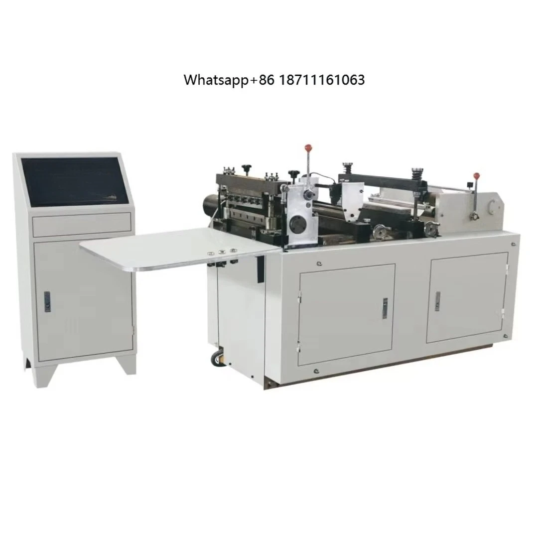 QD300 Plastic Tube Bag Cutting Machine Automatic High-Speed Pvc Sleeve Pe Film Roll Cutting Machine