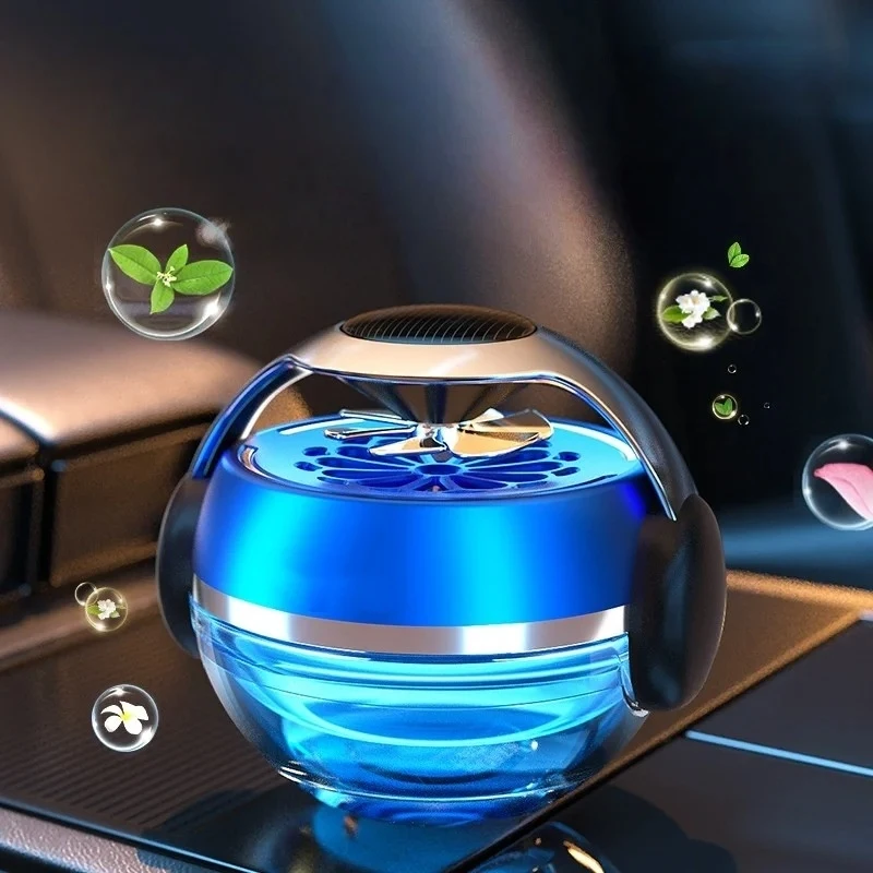 50ml Portable Solar Car Air Freshener Decorative Fragrance Supplies Car Interior Accessories Car Solar Perfume Diffuser