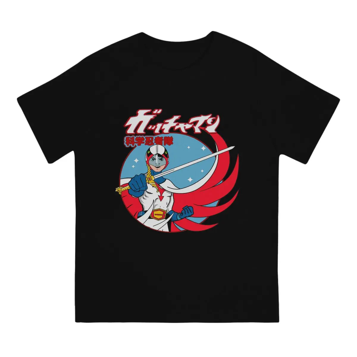 Girl Warrior Kagaku Ninja-Tai Gatchaman T Shirt Fashion Crewneck TShirt Harajuku Short Sleeve