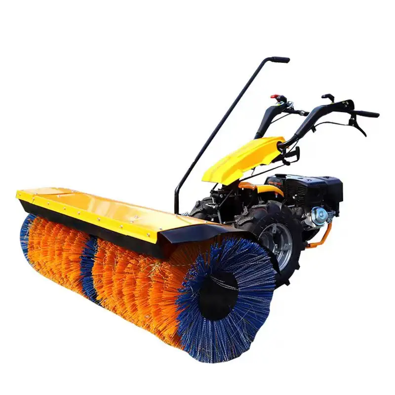 High-Efficiency Four-Wheeled Snow Melting Pusher Engine New Municipal Road Sidewalk Snowplow Bearing Core Snow Sweeper