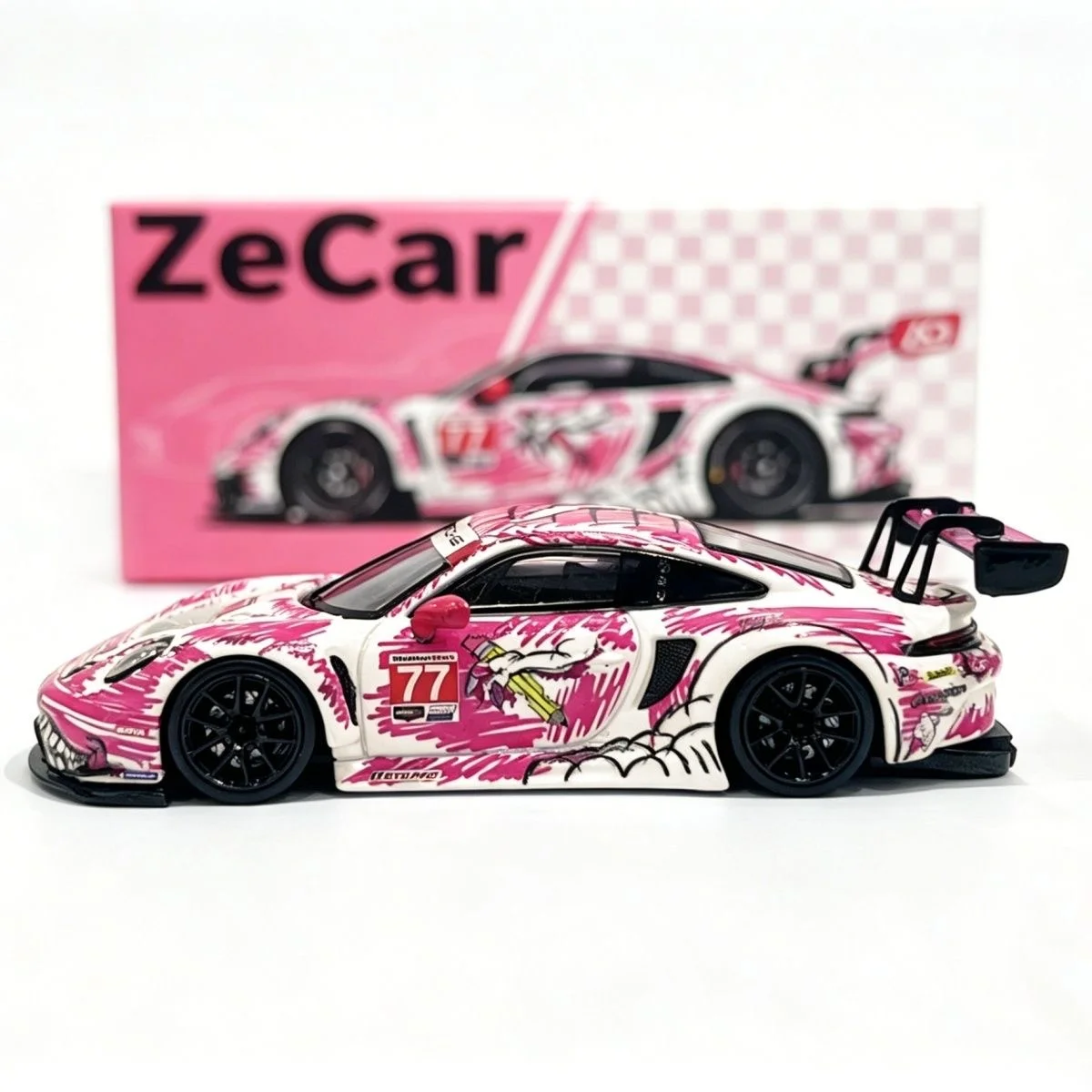 Elowen Art 1/64 Ford Mustang GT3 Le Mans 24 Hours Black Gold Alloy