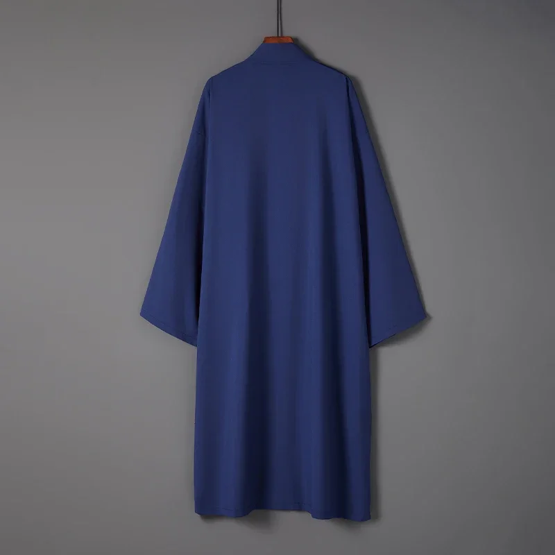 2025 الرجال Ukiyo-e نمط طويل Hanfu عباءة للجنسين ثوب الكيمونو الياباني المعطف الصيف عادية فضفاض يوكاتا هاوري قمصان الشاطئ سترة #3