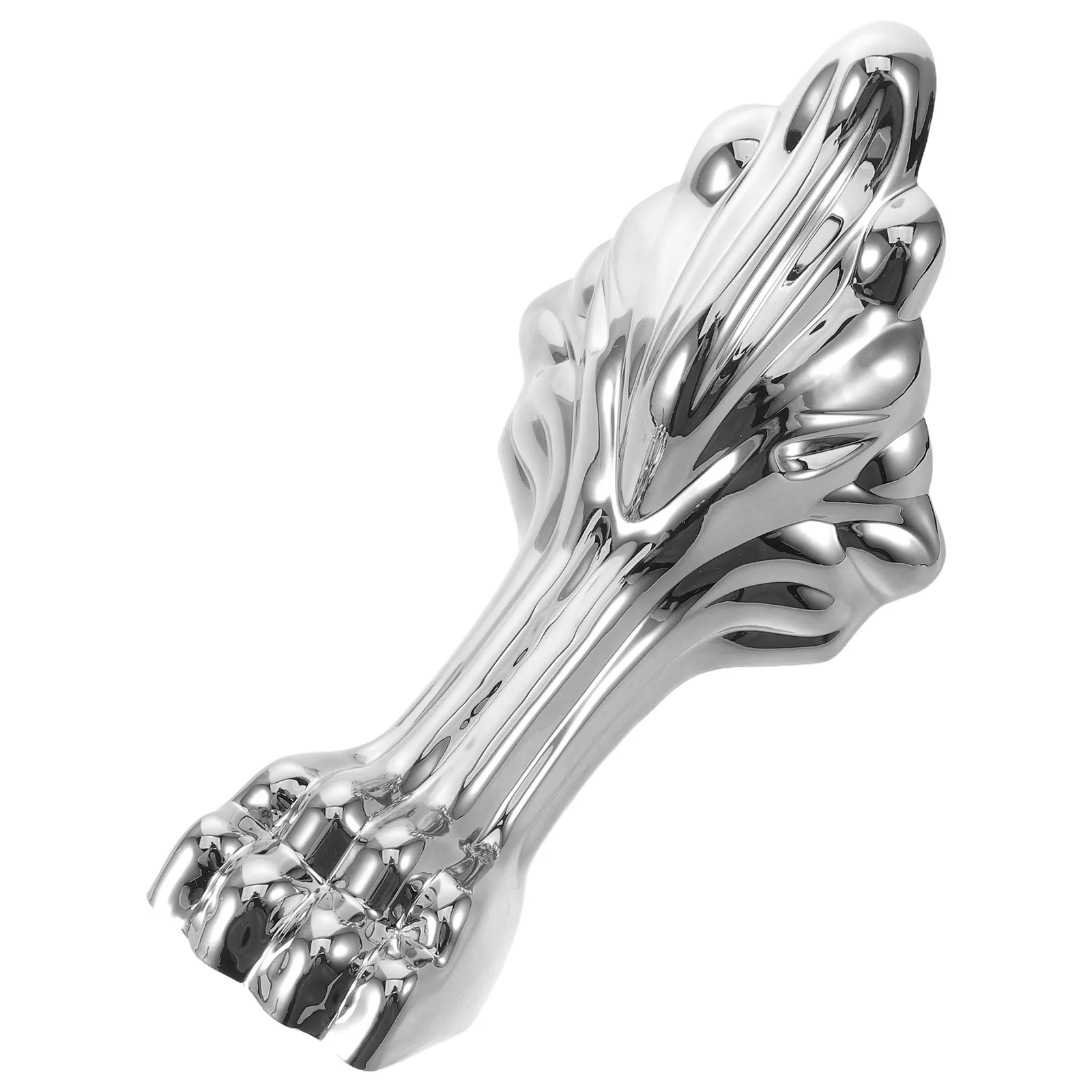 Silver Claw Tub Foot Plastic Freestanding Bathtub Height Riser No Drill Replacement Hardware 9.84x3.94x3.94 Inch Classic Bath