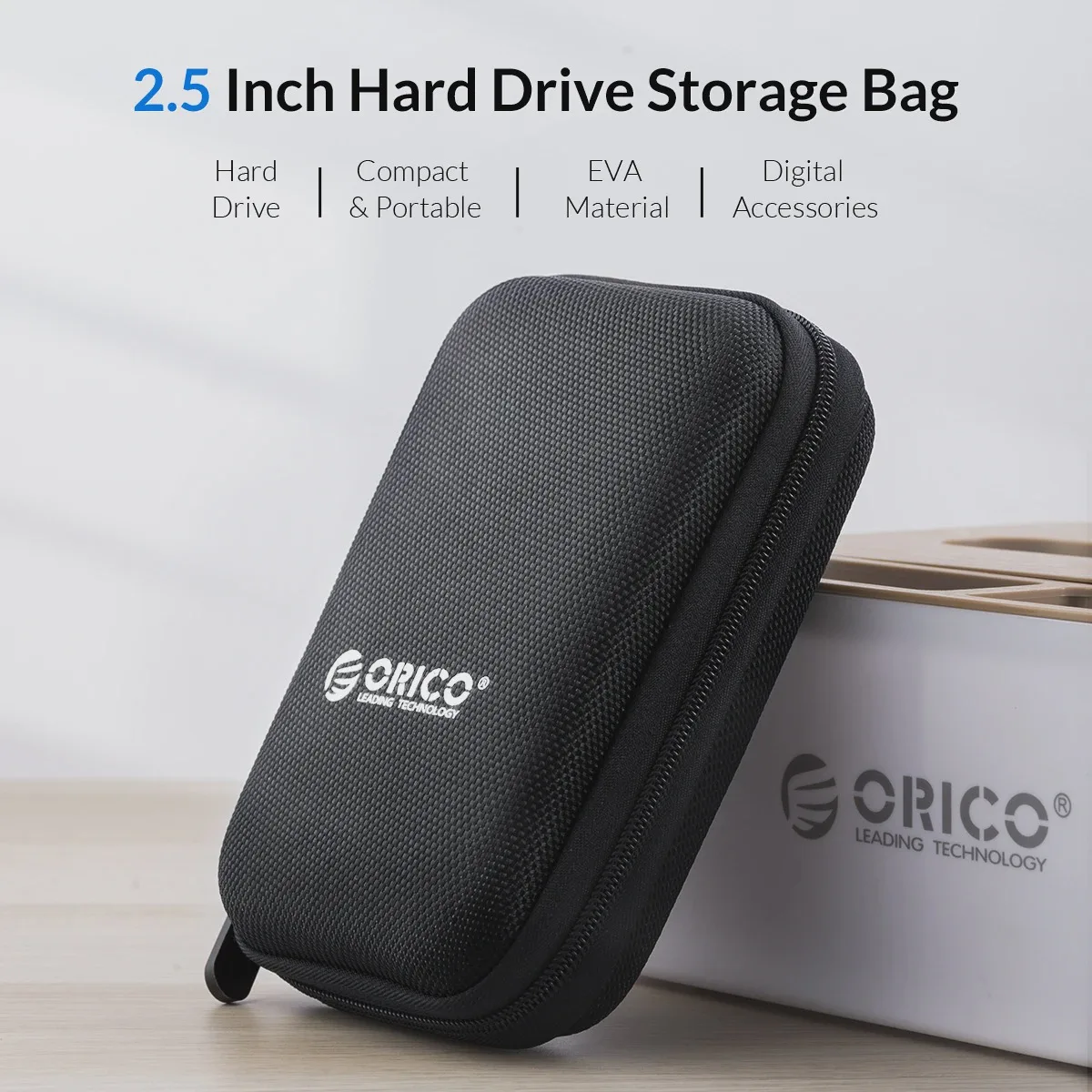 ORICO EVA Hard Shell 2.5 Inch External HDD Protective Bag Shockproof Portable Office Storage Case For External HDD Powerbank view 2