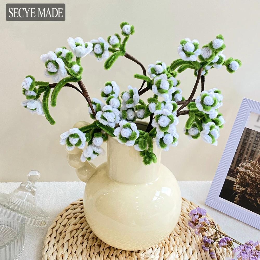 

1PC Artificial Plant Decoration Pipe Cleaner DIY Decor for Home Special Living Room Desktop Ornaments Decoration Marriage K94