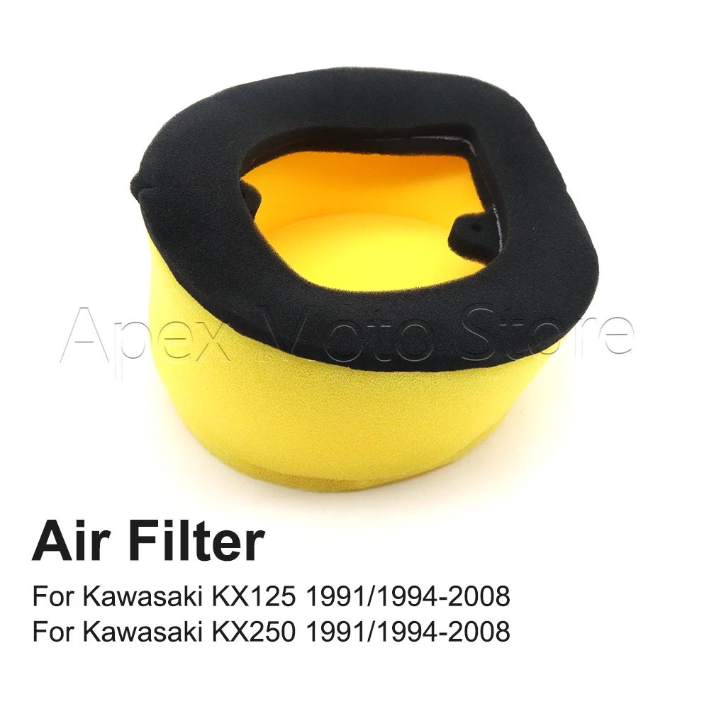 

Motorcycle Accessories Air Filter Intake Cleaner For Kawasaki KX125 KX250 KX 125 250 1991 1994-2008 2007 2006 2005 2004 2003