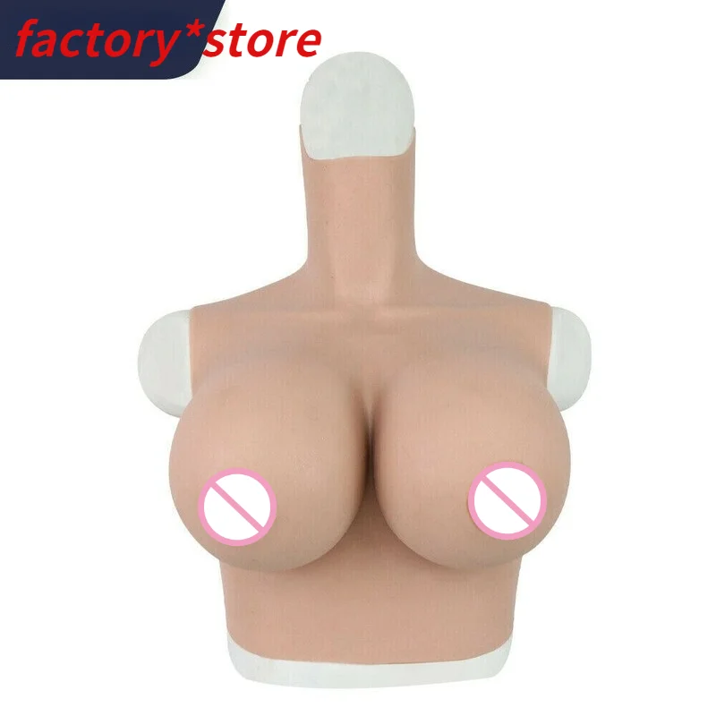 H Cup Realistic Silicone Fake Breasts Casual Dresser Form Fake Breasts Suitable for Mastectomy and Drag Queen