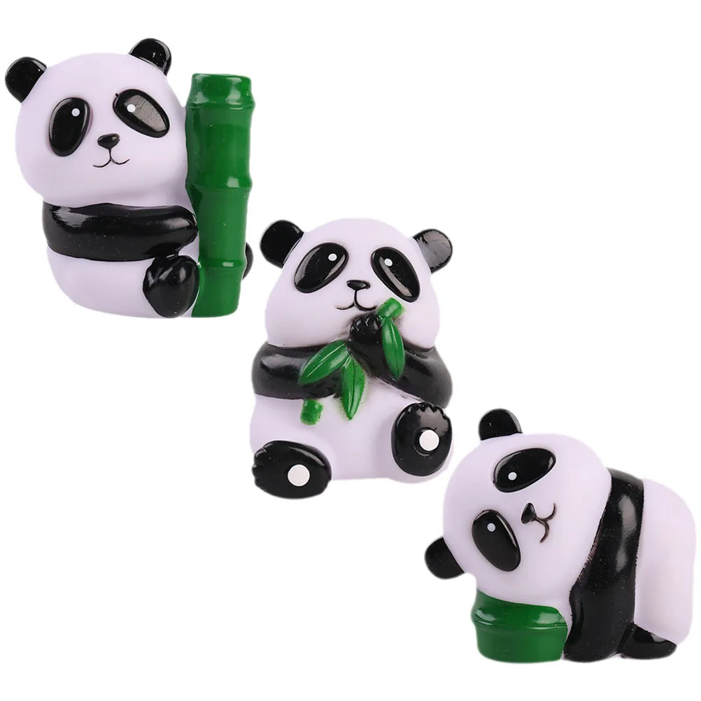 3 pçs panda forma squeeze sensorial alívio do estresse fidget pequeno bonito portátil para crianças festa favores brinquedo de alívio do estresse