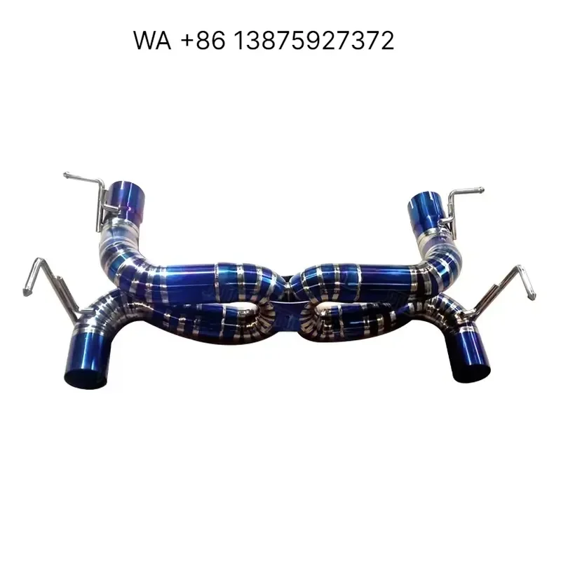 Wmwmnu Performance Racing Titanium Straight Exhaust Pipe Catback System for 488