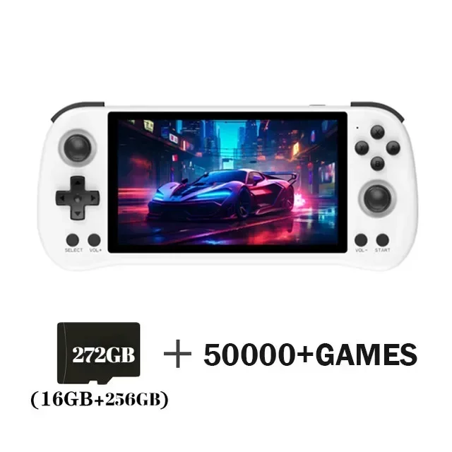 B-M NEW color POWKIDDY X55 5.5 INCH 1280*720 IPS Screen RK3566 Handheld Game Console Open-Source Retro Console Children's gifts