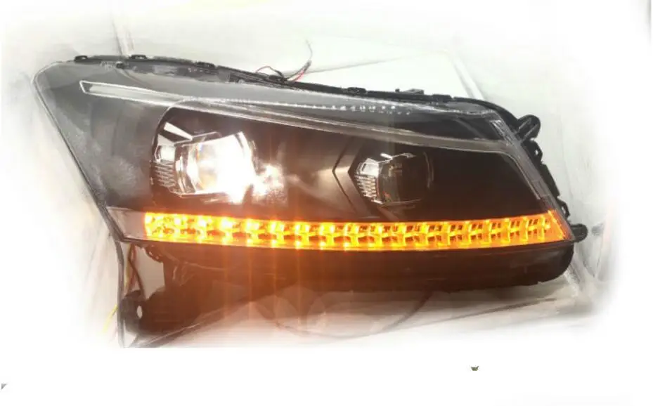 

2pcs car styling For Head Lamp For Accord Headlight Spirior 2008 2009 2010 2011 2012 2013 With Head Light