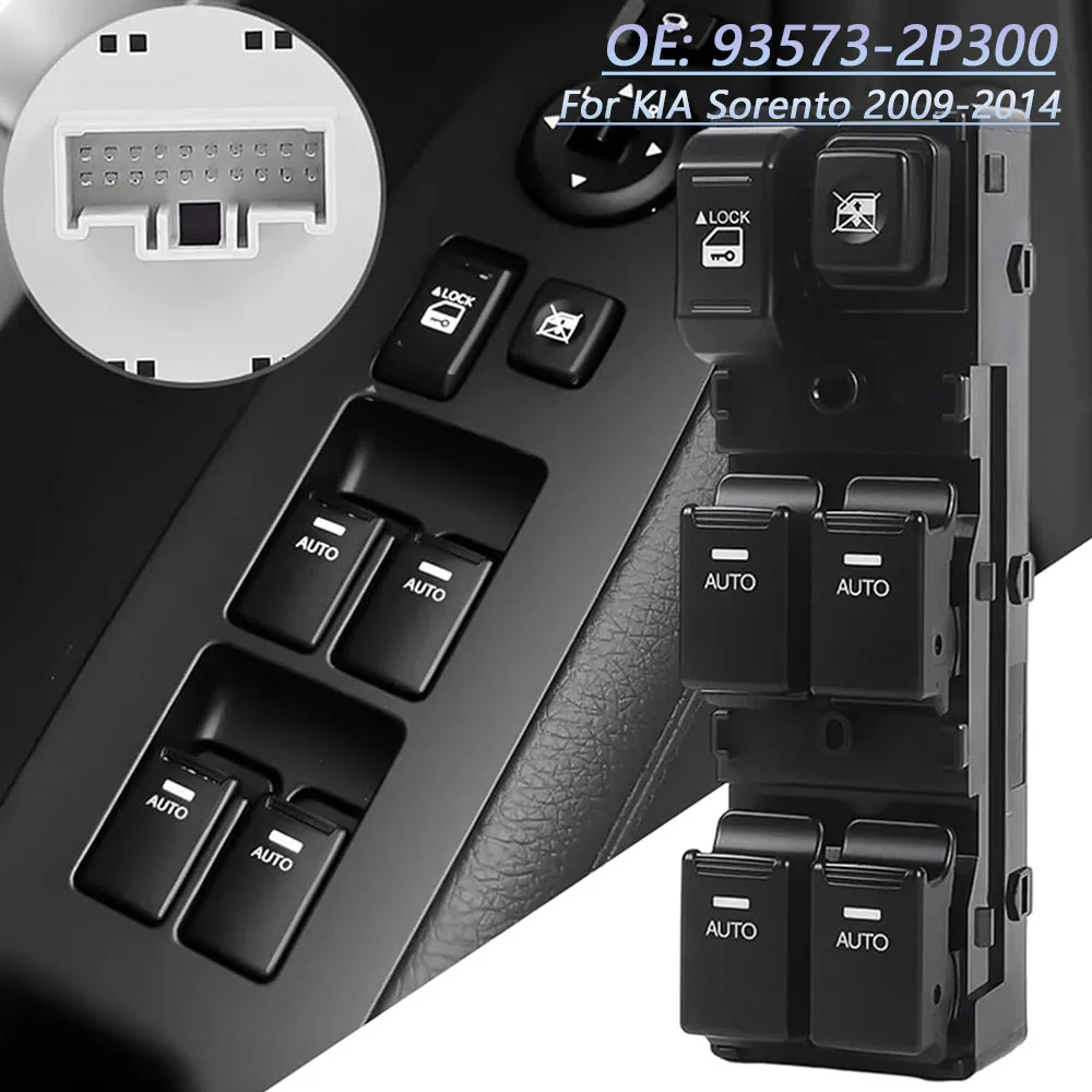 

Front Left Electric Power Window Switch lifter Control regulator Button For KIA Sorento 2009-2014 Car Accessories 93573-2P300