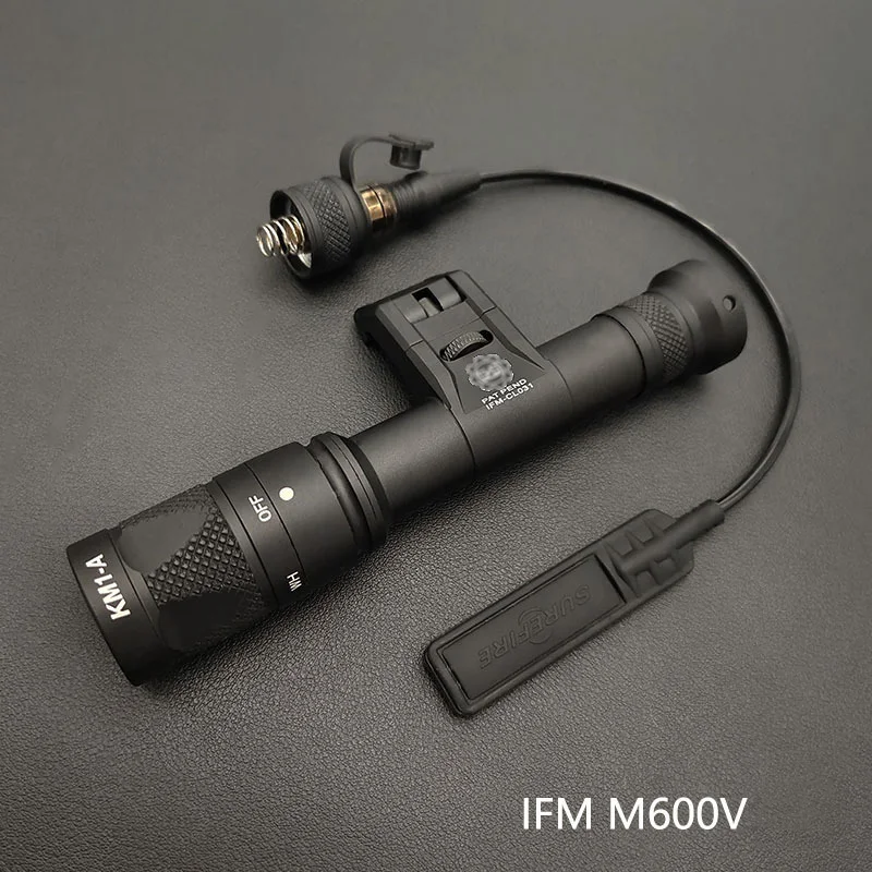 Tactical IFM M600V White Light Ultra Output LED Rifle Flashlight Aluminum Scout Lights With QD Mount 1913 Rail LED For Hunting