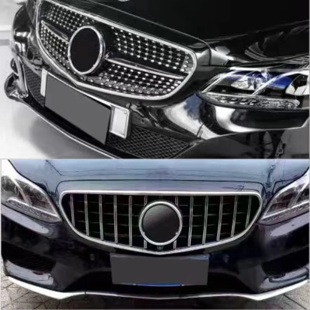 

For 2014-2015 Mercedes Benz E Class Sedan W212 E63 E300 E320 E260 Front Inlet Grill Bumper Radiator Grid Hood Mesh Accessory