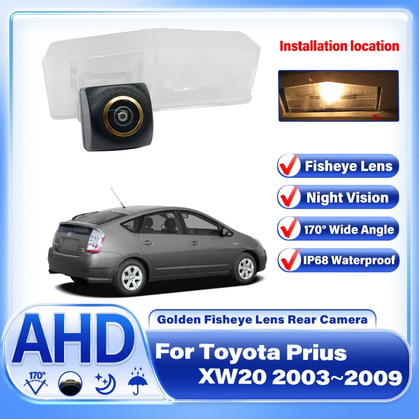 

Backup Rear View Wide Angle Waterproof Camera For Toyota Prius XW20 2003~2009 Night Vision license Plate Camera Parking Camera