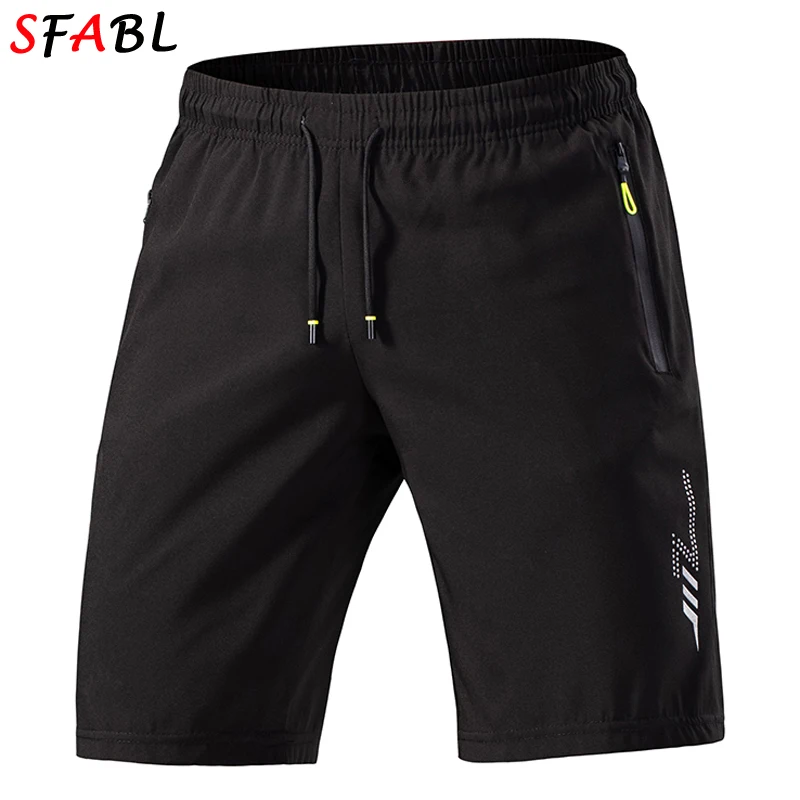 New Summer Men's Shorts Gym Fitness Quick Dry Casual Shorts Men Basic Solid Color Short Pants Running Jogging Beach Shorts Men