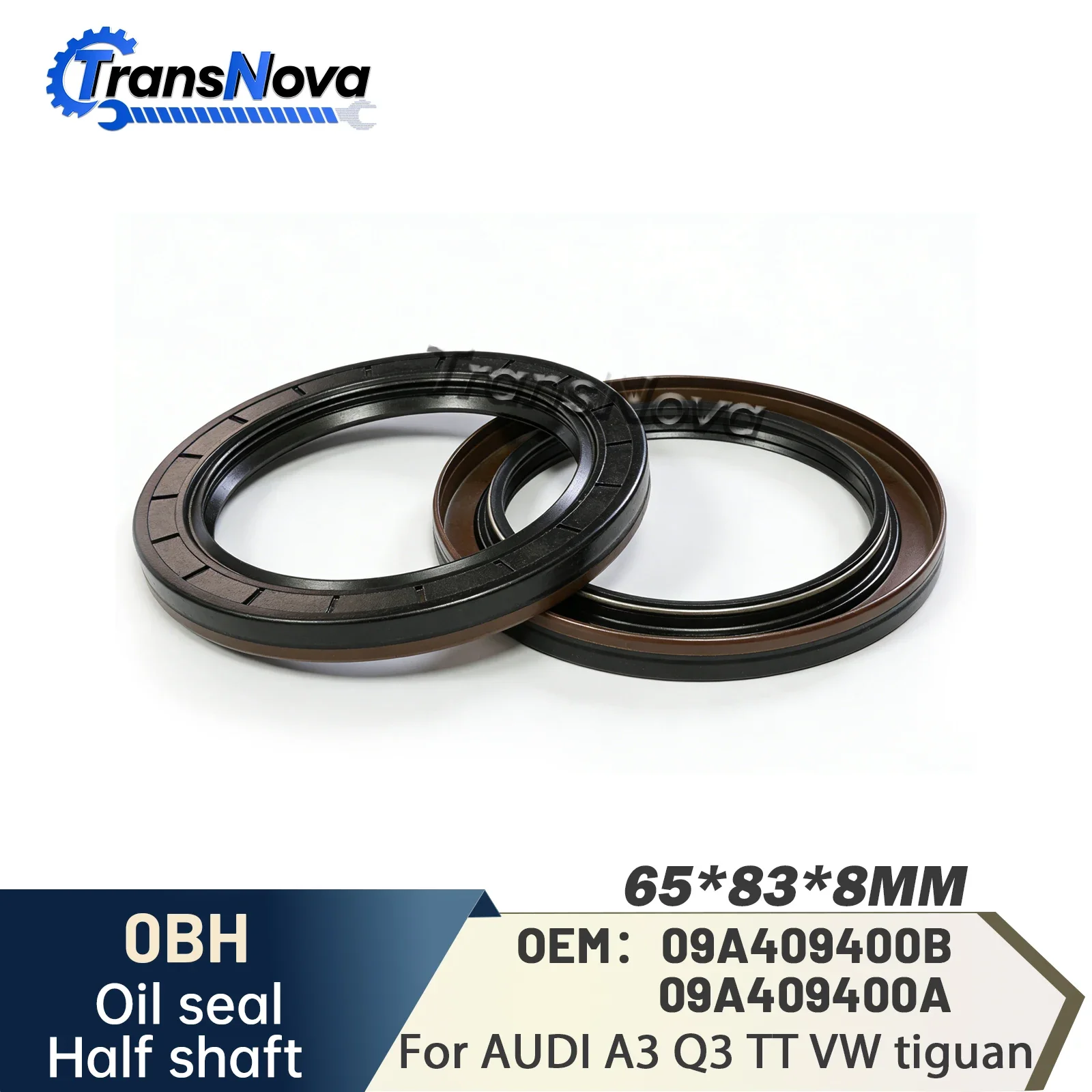 

Сальник полуоси TransNova 0BH для АКПП AUDI A3 Q3 TT, Volkswagen Tiguan Variant 65*83*8