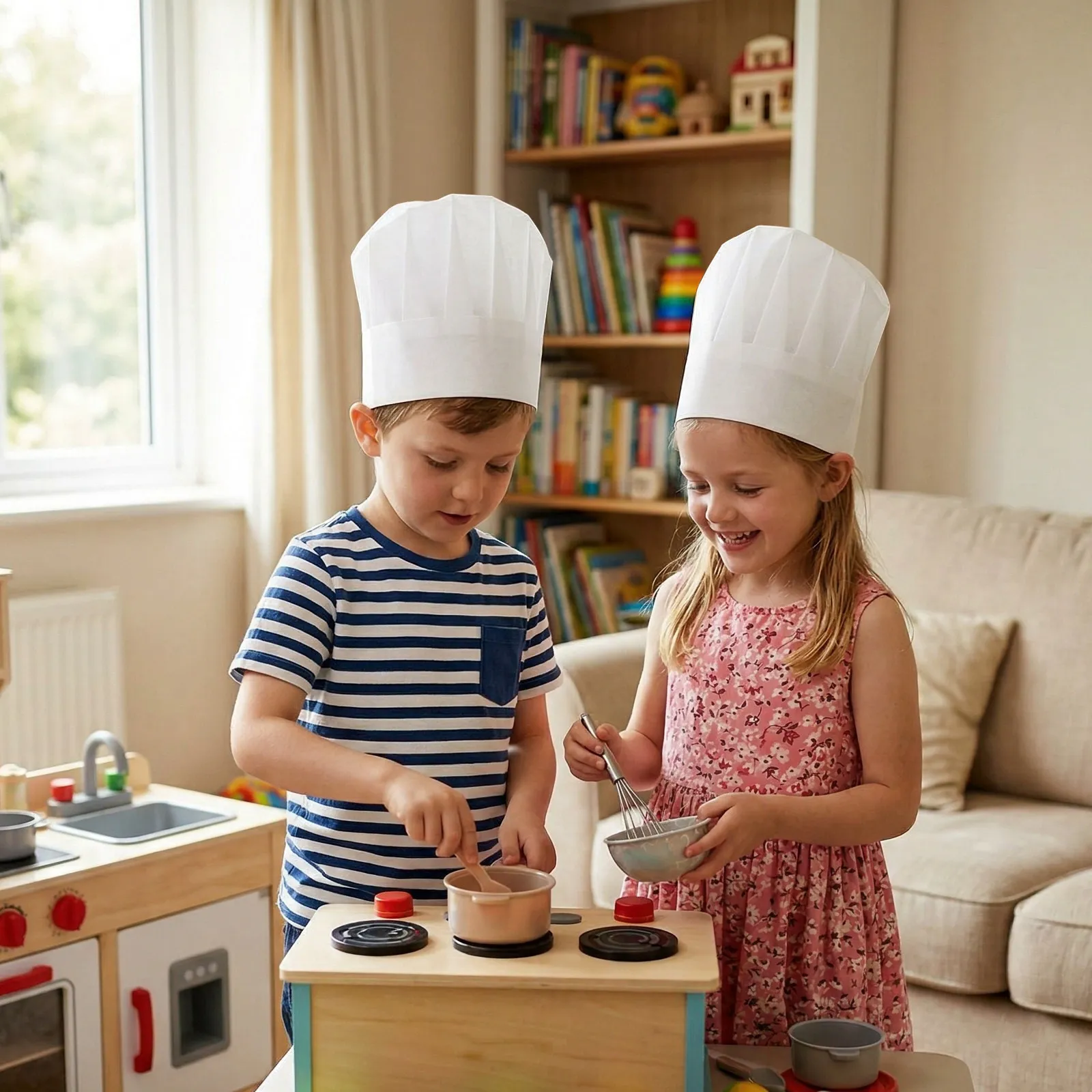 20pcs Children Disposable Chef - Commercial Kitchen Utensils ulasan dan harga