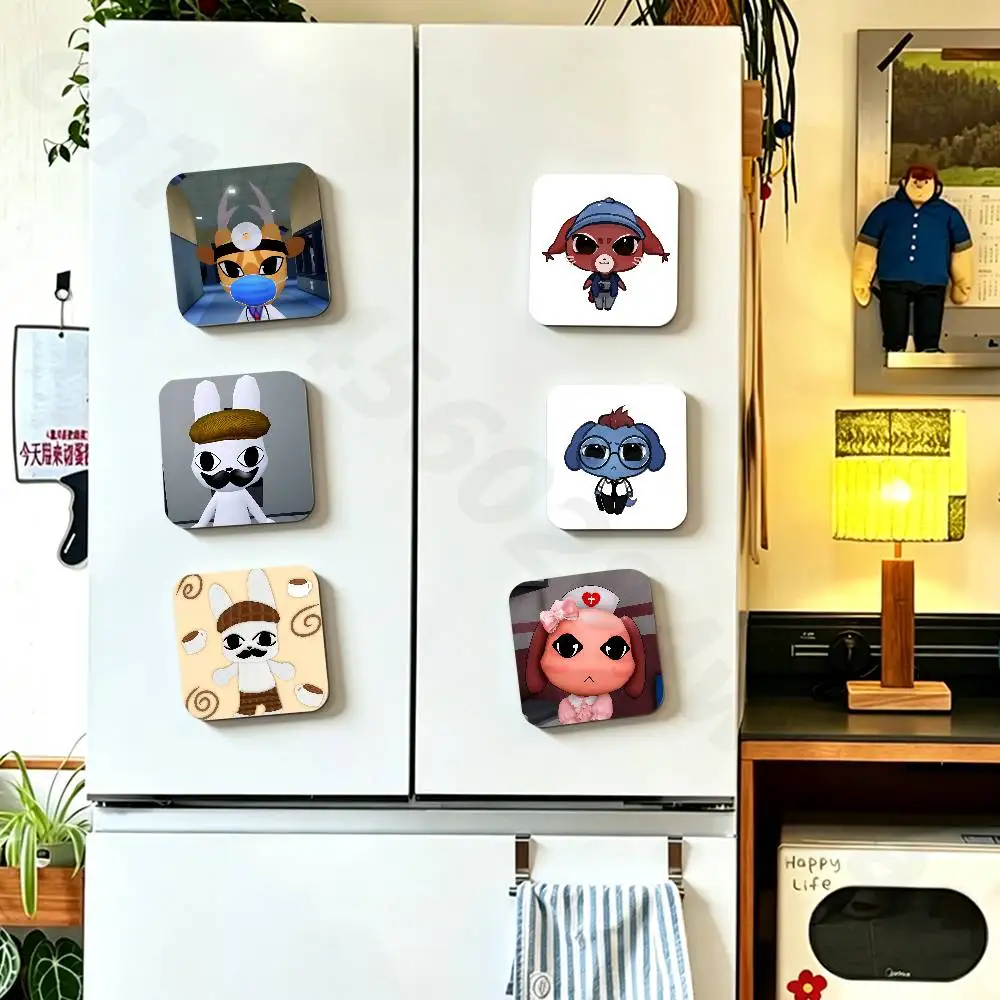 A-Animal Hospital Fridge Magnet Personalized Magnetic Durable Plastic Square Picture Surface Fridge Magnets